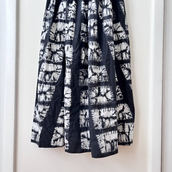 Ulla Johnson Akshara Hand Dyed Diamond Shibori Midi Dress in Paragon - Picture 9 of 12